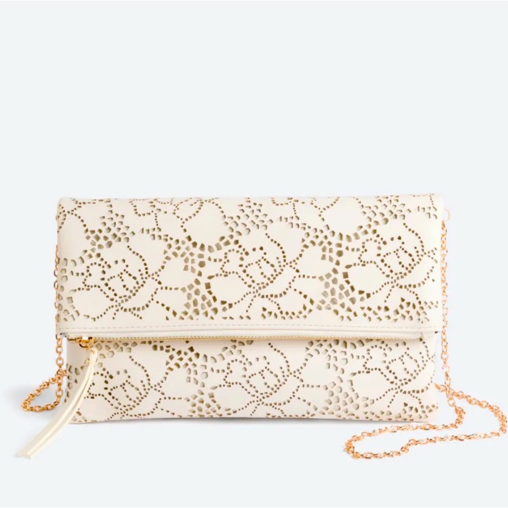 *Retired* Urban Arabella Clutch in Creamy White
